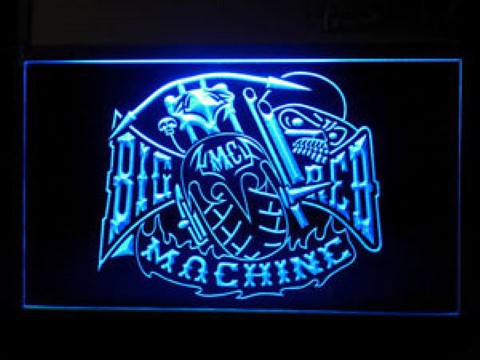 Big Red Machine Skull LED Neon Sign